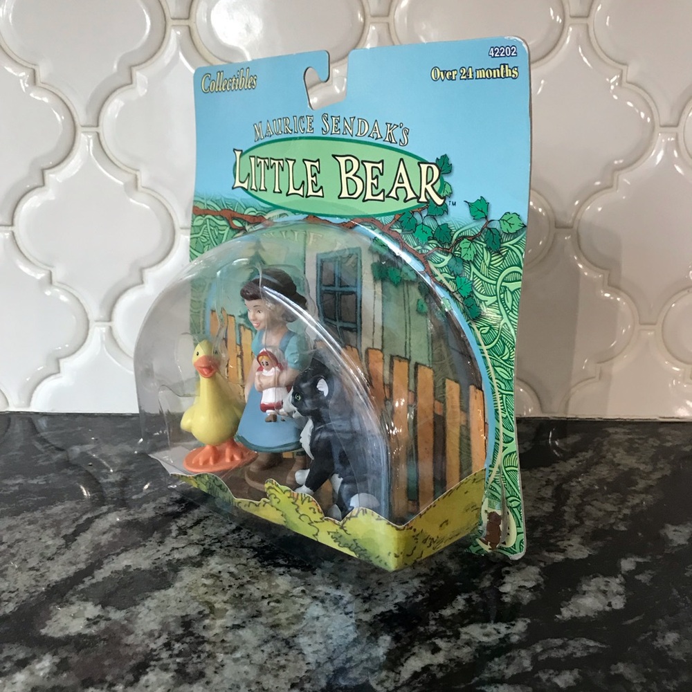 Vintage Maurice Sendak’s Little Bear Emily Lucy Cat & Duck Figure Toy 1999 NEW - Picture 5 of 7